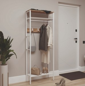Вешалка напол. гардероб. Торонто 23Л, 67х31х179,5см, белый ВГТ23ЛБ под заказ ЗМИ