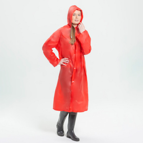 Дождевик с кнопками тм INBLOOM, 63х118см, ПВХ 100 мкм, 4 цвета