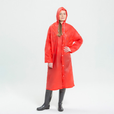 Дождевик с кнопками тм INBLOOM, 63х118см, ПВХ 100 мкм, 4 цвета