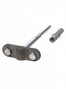 TDM Держатель фасадный для прута 6-10мм, длина 200мм,дюбель,стальной зажим,термодиффузия SQ2402-3114