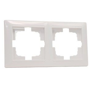Bylectrica СТИЛЬ рамка 2 мест. СУ перламутр (ЮЛИГ.735212.215 перламутр)