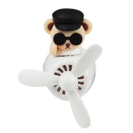 NEW GALAXY Ароматизатор в форме Медведя, белый, 2,4 гр., ocean