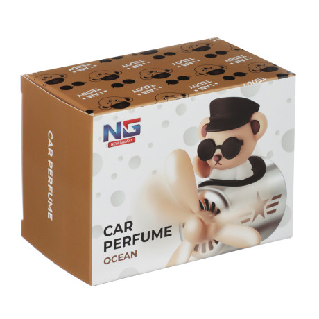 NEW GALAXY Ароматизатор в форме Медведя, белый, 2,4 гр., ocean