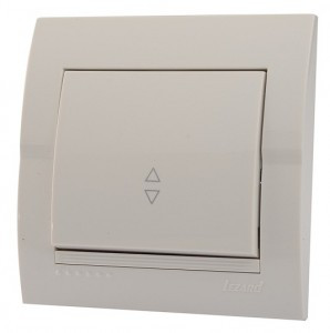 Lezard DERIY выкл. СУ 1 кл. 10А (проходн.) бел.