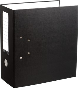 Папка с арочн.мех рег-р PVC  без мет/уг 125мм черная 1106933