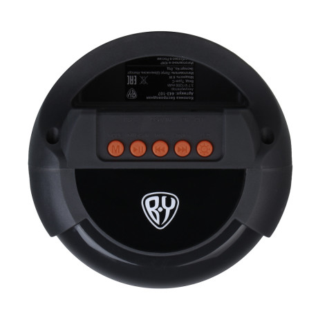 Колонка беспроводная BY ShineBar, 6 Вт, подсветка, 1200мАч, USB BT5.3,ВШГ 28x12x13см, черный