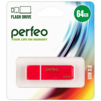 Флэш-диск USB 64GB Perfeo Perfeo C01G2 Red