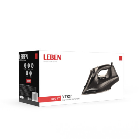 LEBEN Утюг 1800ВТ Вертикальное отпаривание тефлон