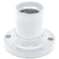 Ecola патрон накладной прямой E27 Белый AB7STWEAY (10!)