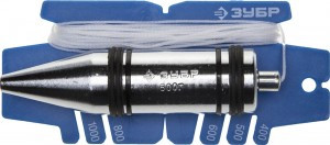 Отвес ЗУБР "ЭКСПЕРТ" строительный со шнуром и безопасным наконечником, 500 г