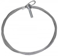 Стальной трос с рым-болтом М8, 7 м.