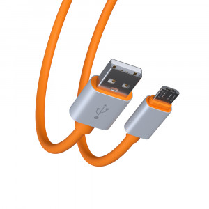 BY Кабель для зарядки Orange Micro USB, 1м, 2А, оранжевый