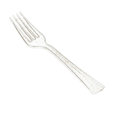 Набор столовых приборов одноразовых тм Fntastic, 20 шт, пластик, золото, вилки, ложки