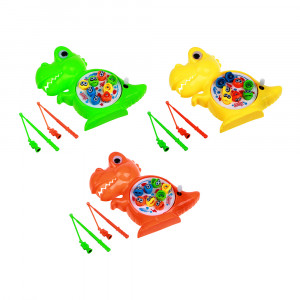 ИГРОЛЕНД Игрушка-рыбалка &quot;Дино&quot; заводная, пластик, магнит, 24х16,5х4см, 3 дизайна