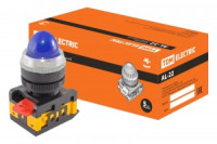 TDM лампа AL-22 сигнальная d22мм син. неон/230В цилиндр (10!) SQ0702-0036