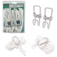 Система креплений д/гамака FS-01 (2 веревки, 2 крючка, 2 стопора) Ecos 4982
