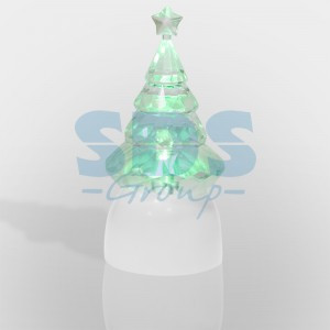 Фигура новогод. на подставке "Ёлочка Кристалл", RGB 501-051 Neon Night