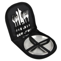 BY Набор столовых приборов для пикника в чехле, на 2 персоны