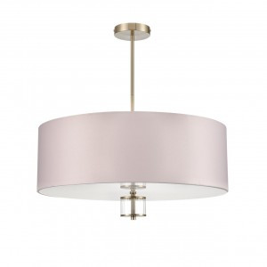 LUMION 8109/7C MODERNI LN25 латунь титаниум/беж., мет./текстиль/стекло люстра E14 7x40W 220V DAMONA