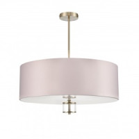 LUMION 8109/7C MODERNI LN25 латунь титаниум/беж., мет./текстиль/стекло люстра E14 7x40W 220V DAMONA