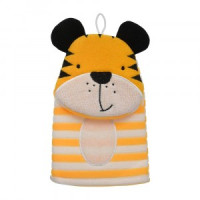 Мочалка для нежной и чувствительной кожи Тигр, 23*13см 41458 Банные штучки