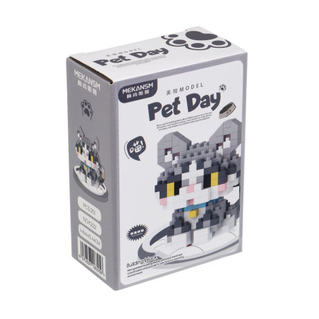 Конструктор мини 3D "Питомец", ABS, 8х4,5х11,5см, 12 видов