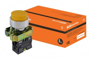 TDM BL51 кнопка управления без подсветки желт. 1з (10!) SQ0704-0050