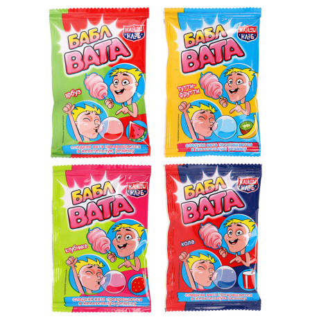 Сладкая вата "БАБЛ ВАТА" ассорти 5гр