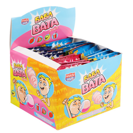 Сладкая вата "БАБЛ ВАТА" ассорти 5гр