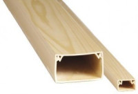 EKF кабель-канал ПВХ светлое дерево (сосна) 25х25 2м (цена за 1м) (32м в уп.) kk-25-25w