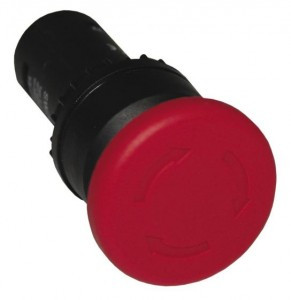 EKF Кнопка SW2C-11MZ поворотная "грибок" красная NO+NC  sw2c-mz-r