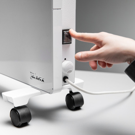 Конвектор электрический КМ-1500.2, 230 В, 1500 Вт, X-образный нагреватель, колеса, термостат MTX