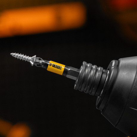 Бита PH2х50, сталь легированная S2, 10 шт., круглый профиль, отрывная упаковка, Е 6,3 Denzel