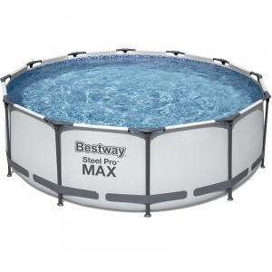 Каркасный бассейн Steel Pro Max с ф.-насосом и лестн. 366х 100 см, 9150 л, Bestway 56418 4864