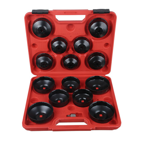 ЕРМАК Набор чашек для снятия фильтров, 15 шт, кейс