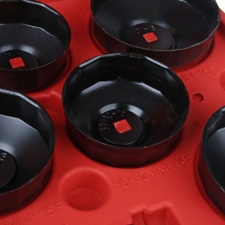 ЕРМАК Набор чашек для снятия фильтров, 15 шт, кейс