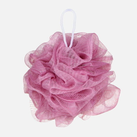 ЮL Мочалка шар роза с подвесом, полиэтилен, 40гр, 5-6 цветов, МС24-03