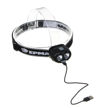 РОКОТ Фонарь налобный, LED, 3 режима, 1200 мАч, зарядка Type-C, сенсорный, пластик, 59х31х40 мм