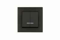 MAKEL Karea Rizz выкл. СУ 2 кл. (инд.) ДЫМЧАТЫЙ 88050023