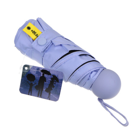 Мини-зонт, механика, сплав, пластик, полиэстер, 50 см, 6 спиц, 4 цвета, 5043