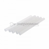 REXANT Клеевой стержень d=7мм L=100мм Прозрачный светящийся (уп.12шт, цена за уп) Блистер 09-1060