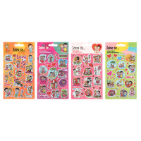 Наклейки объемные 11х20см Love is