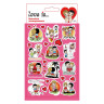 Наклейки объемные 11х20см Love is