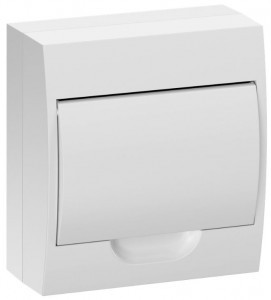 IEK GENERICA бокс (корпус) пластик ЩРН-П -8 мод. навесной, белая дверца, IP41 MKP13-N-08-41-K01-G