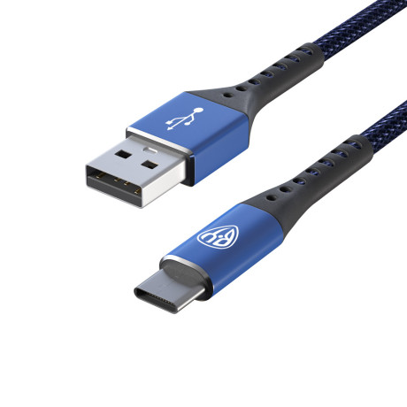 BY Кабель для зарядки Адреналин Type-C, 1м, 3А, Быстрая зарядка QC 3.0, синий