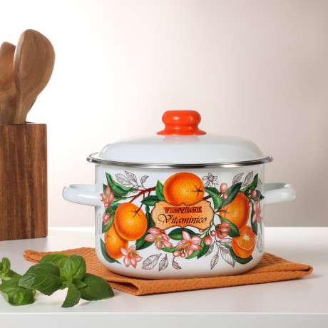 Гарден Кастрюля эмалированная 4л