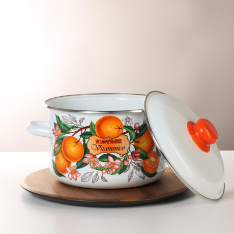 Гарден Кастрюля эмалированная 4л