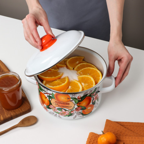 Гарден Кастрюля эмалированная 4л