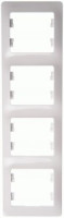 Systeme Electric GLOSSA рамка СУ 4 мест. бел. (вертик.) GSL000108 (15!)