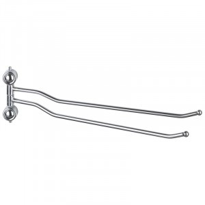 Держатель д/полотенца двойной B0924,38*10см,крепление шуруп,хром,пласт,SOFT,2485 Рыжий Кот